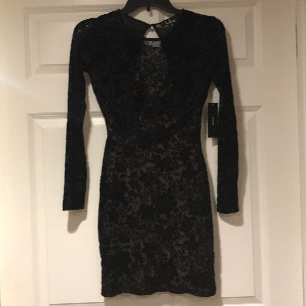 Black lace dress